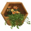 vidaXL Plantenbakken wandmontage 2 st 30x10x25 cm cortenstaal roestig