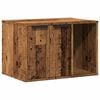 vidaXL Kattenbakkast 60x40x40 cm bewerkt hout oud houtkleurig
