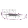 vidaXL Bedframe massief grenenhout 160x200 cm