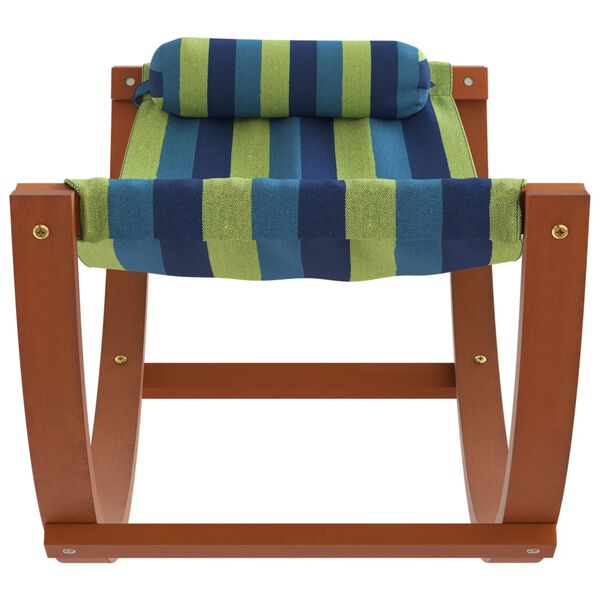 vidaXL Hangmatschommel voor kinderen stof blauw en groen