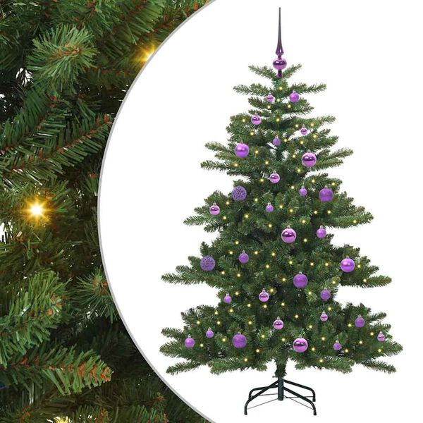 vidaXL Kunstmatige Inklapbare Kerstboom Groen 150 cm PVC en staal
