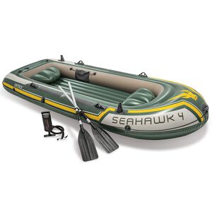 Intex Seahawk 4 Opblaasboot met roeispanen en pomp 68351NP