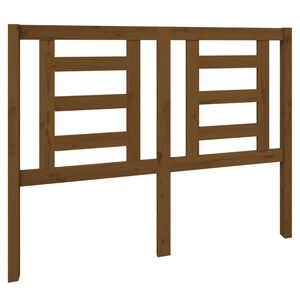 vidaXL Hoofdbord 126x4x100 cm massief grenenhout honingbruin