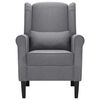 vidaXL Fauteuil stof donkergrijs