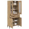 vidaXL Highboard Artisan Eiken 69,5 x 34 x 180 cm Bewerkt hout