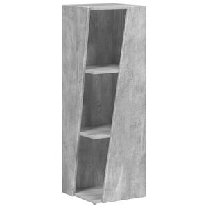 vidaXL Zijplank 33 x 32 x 100,5 cm Bewerkt hout Beton Grijs