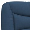 vidaXL Bedframe met LED zonder matras "Hvar" 160x200 cm stof blauw