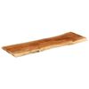 vidaXL Tafelblad rechthoekig natuurlijke rand 120x40x3,8 cm acaciahout