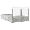vidaXL Bedframe met hoofdeinde Beton Grijs 140 x 200 cm Bewerkt hout