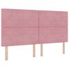 vidaXL Boxspringbed met matras met hoofdeinde Roze 180 x 200 cm Stof