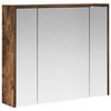 vidaXL Badkamer spiegelkast Gerookt eiken 73,5 x 16 x 62,5 cm