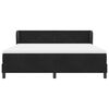 vidaXL Boxspringbed met matras Zwart 180 x 200 cm Fluweel