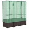 vidaXL Plantenbak verhoogd met kashoes 120x40x138 cm rattanlook