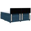 vidaXL Boxspring met matras fluweel blauw 180x200 cm