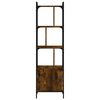vidaXL Boekenkast met deur 44,5x30x154,5 cm hout gerookt eikenkleurig