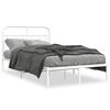 vidaXL Bedframe met hoofdbord metaal wit 120x190 cm