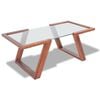 vidaXL Salontafel 100x50x40 cm massief acaciahout bruin