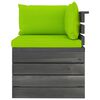 vidaXL 6-delige Loungeset met kussens pallet massief grenenhout