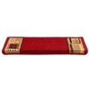 vidaXL Trapmatten zelfklevend 5 st 65x21x4 cm rood