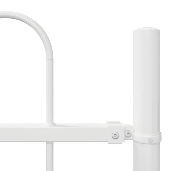 vidaXL Tuinhek 4 pcs Wit 6,8 x 1,2 m Poedercoating staal