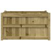 vidaXL Plantenbakken 2 st cm ge&iuml;mpregneerd hout