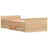 vidaXL Bedframe met hoofd- en voeteneinde sonoma eikenkleur 90x200 cm