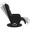 vidaXL Massage Recliner Stoel Zwart 91 x 71 x 105 cm Fluweel