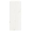 vidaXL Wijnkast 62x25x62 cm massief grenenhout wit
