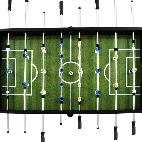 vidaXL Voetbaltafel 60 kg 140x74,5x87,5 cm staal zwart