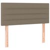 vidaXL Boxspring met matras en LED stof taupe 80x200 cm