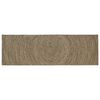 vidaXL Gebied Tapijt Naturel en Zwart 80 x 200 cm Jute