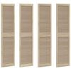 vidaXL Kastdeur 4 st Naturel 201 x 2,1 x 49,5 cm Massief grenenhout