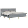 vidaXL Bedframe 200 x 200 cm Lichtgrijs
