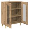 vidaXL Dressoir Artisan Eiken 69,5 x 34 x 90 cm Bewerkt hout