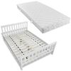 vidaXL Bed met matras massief grenenhout 140x200 cm