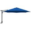 vidaXL Tuinparasol Azurblauw 248 x 248 x 148 cm Polyester en staal