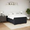 vidaXL Boxspring met matras fluweel zwart 140x200 cm