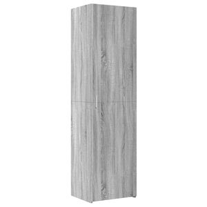 vidaXL Hoge kast 50x42,5x185 cm bewerkt hout grijs sonoma eikenkleurig
