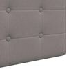 vidaXL Hangend Hoofdeinde Wandgemonteerd Taupe 100 x 55 x 5 cm Stof