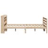 vidaXL Bedframe met hoofdbord massief grenenhout 120x190 cm
