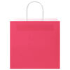 vidaXL Papieren zakken 250 st met hengsels 54x15x49 cm roze