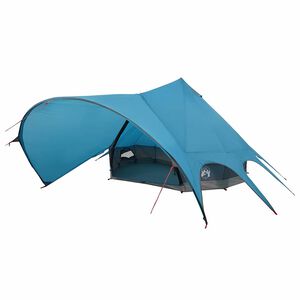 vidaXL Teepee Tent 7-Persoon met dak Blauw en Grijs 600 x 600 x 347 cm