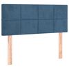 vidaXL Boxspring met matras fluweel donkerblauw 120x200 cm