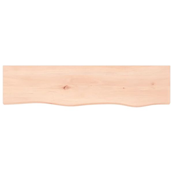 vidaXL Wandschap 80x20x2 cm onbehandeld massief eikenhout