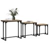 vidaXL Nesting Koffietafel 3 pcs artisanaal eikenkleurig