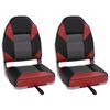 vidaXL Bootstoelen 2 st inklapbaar met hoge rugleuning 39x43x58 cm