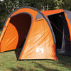 vidaXL Koepeltent met dak Anders Grijs en Oranje 384 x 254 x 170 cm