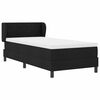 vidaXL Boxspringbed met matras met hoofdeinde Zwart 100 x 200 cm Stof