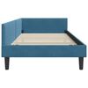 vidaXL Hoekbedframe met hoofdeinde Blauw 100 cm x 200 cm Fluweel