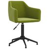 vidaXL Eetkamerstoelen draaibaar 2 st fluweel lichtgroen